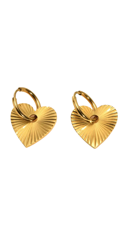 Delphine Heart Earrings