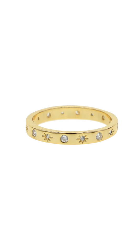 Celeste Sun and Moon Stacker Ring