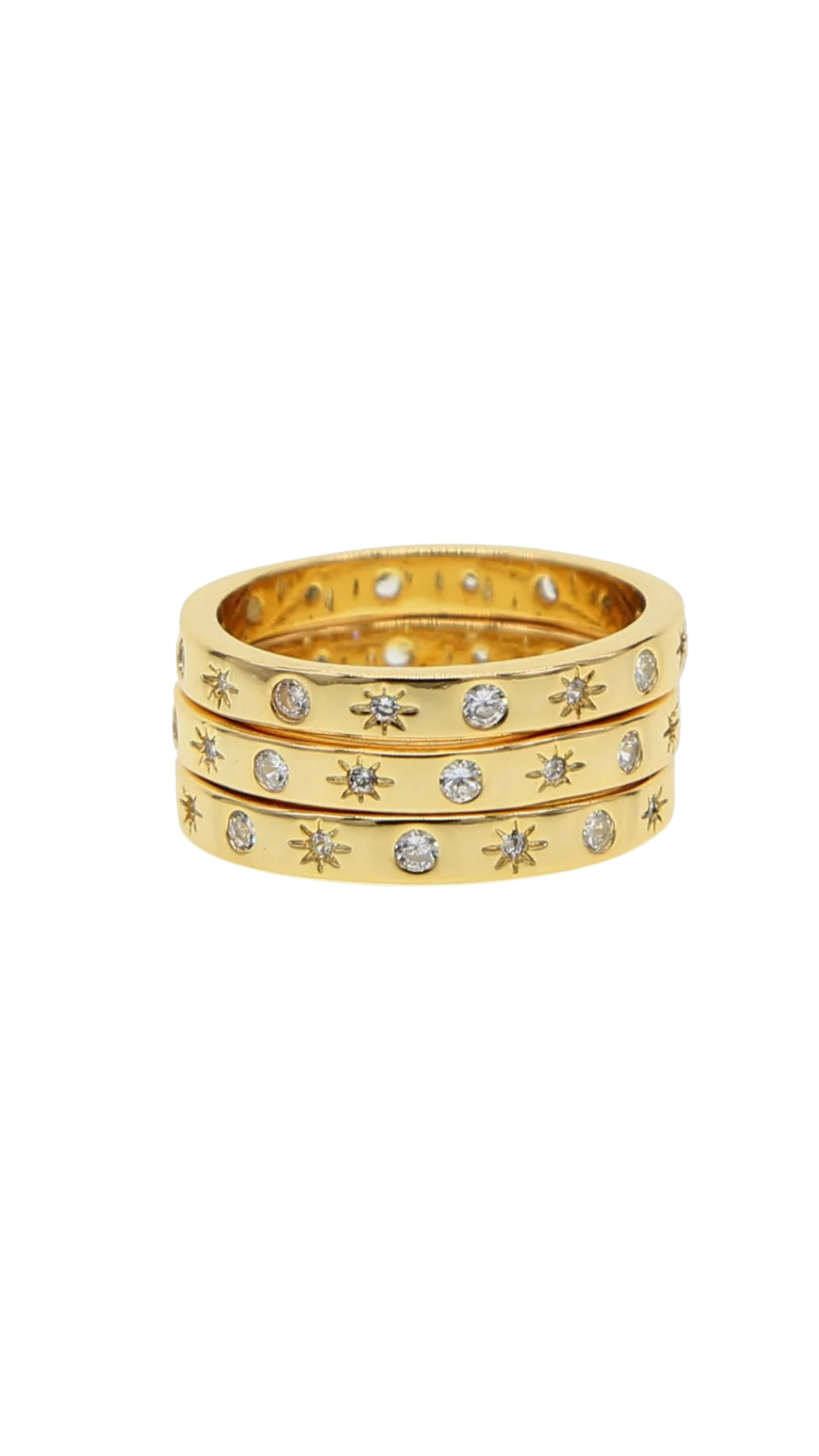 Celeste Sun and Moon Stacker Ring