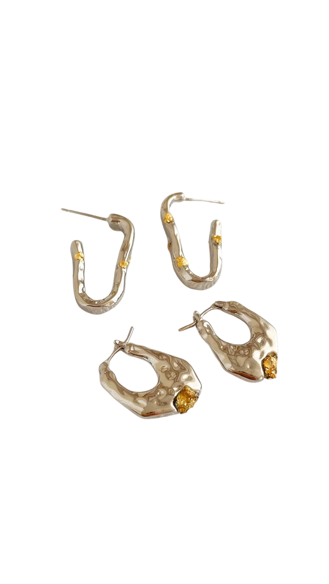 Coral Citrine Earrings